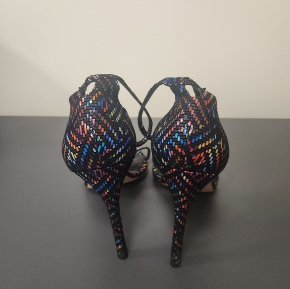 Stuart Weizman Nudist Song Multi Color Sandals Sz 10 M - Picture 8 of 13